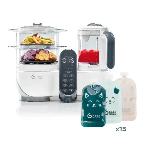 Pack especial: Robot de cocina Nutribaby(+) + 15 Cantimploras Isy Pouches