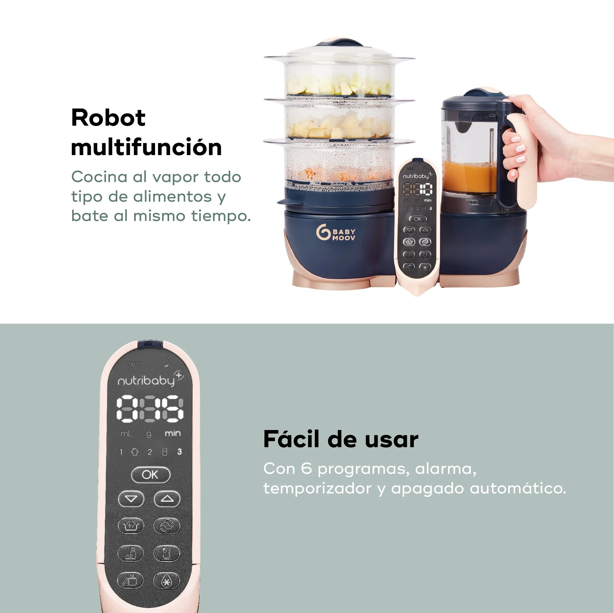 Robot de cocina Nutribaby + XL Reacondicionado - 24 meses de garantía - Imagen 4