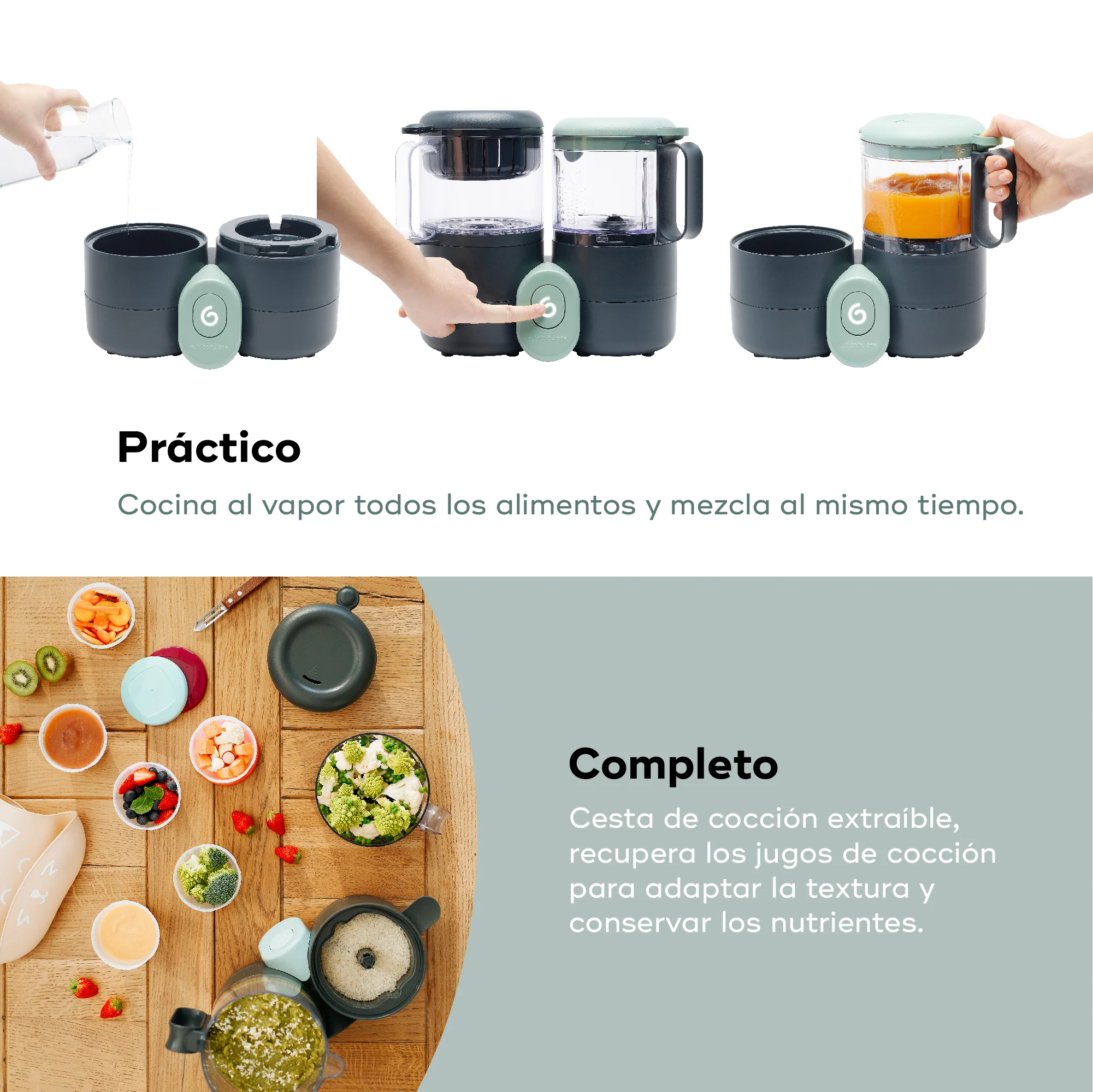 Robot de Cocina Multifunción para Bebés Nutribaby One - Imagen 5