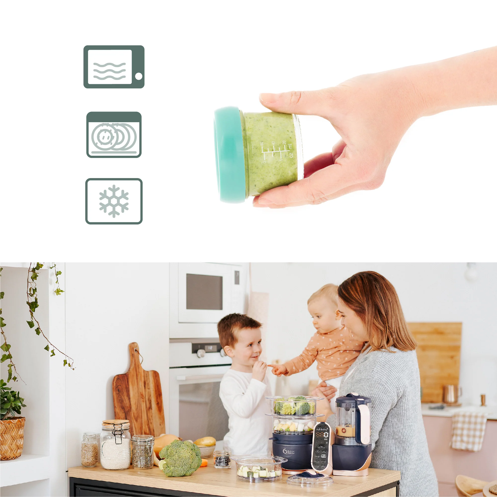 Recipientes de cristal para alimentos Babybols - Imagen 5