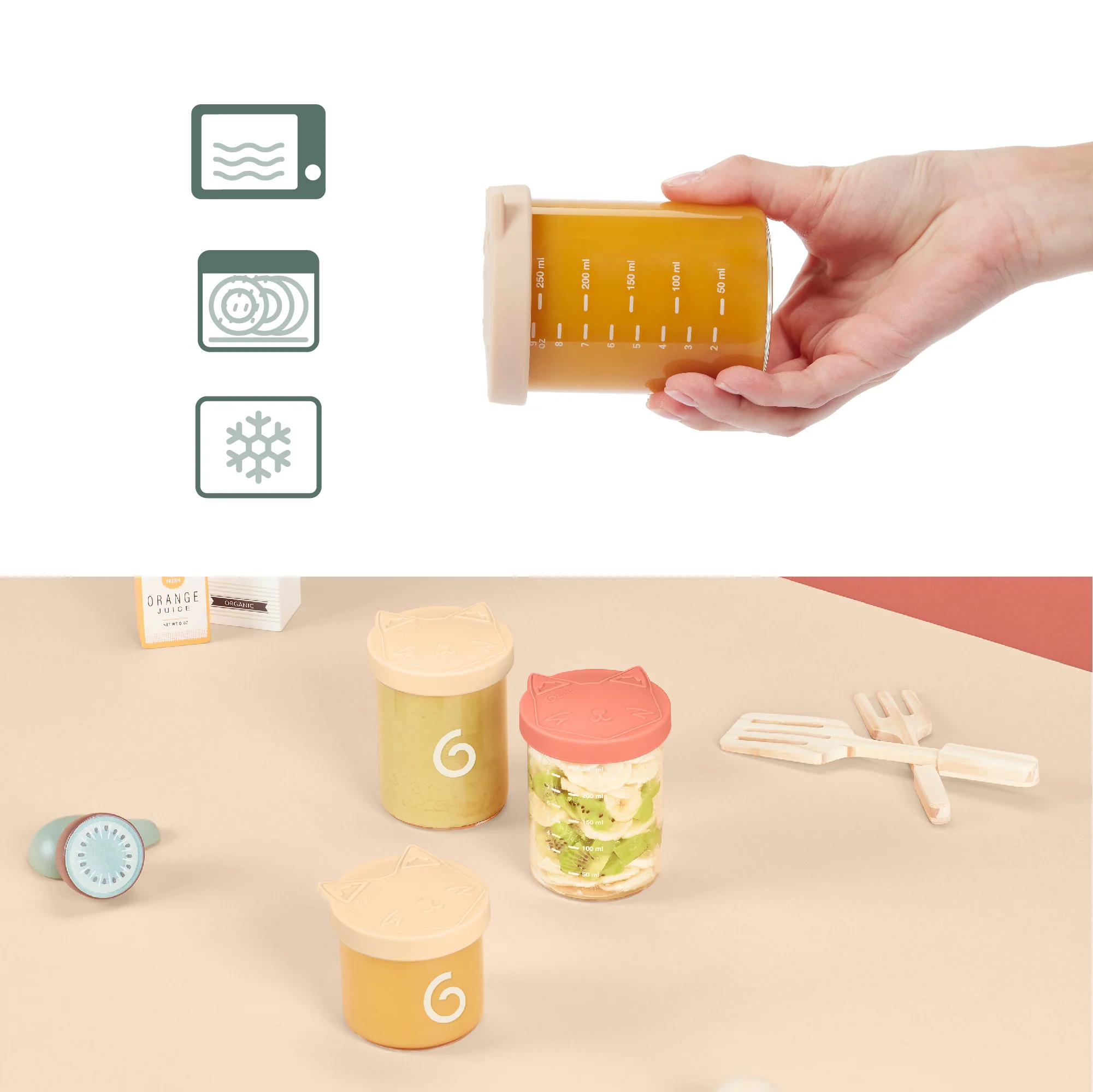 Pack de recipientes de cristal para alimentos Isy'Bowls - Imagen 5