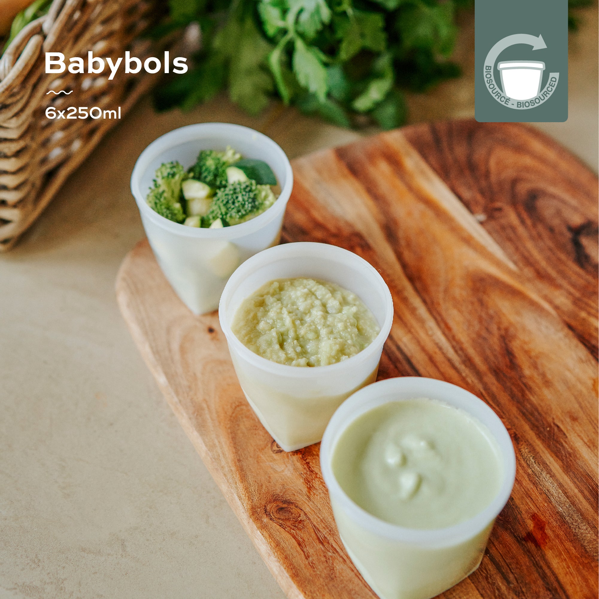 Recipientes para alimentos Babybols a base biologica - Imagen 3