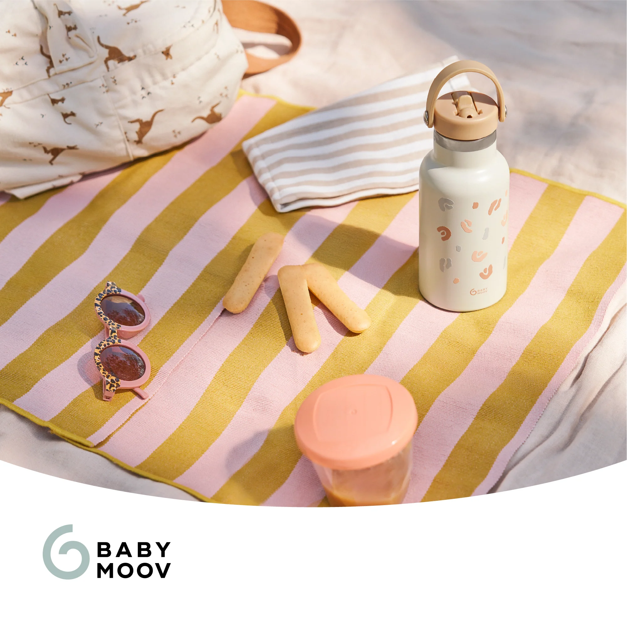 Botella térmica de acero inoxidable Little Explorer Ivory - Imagen 9