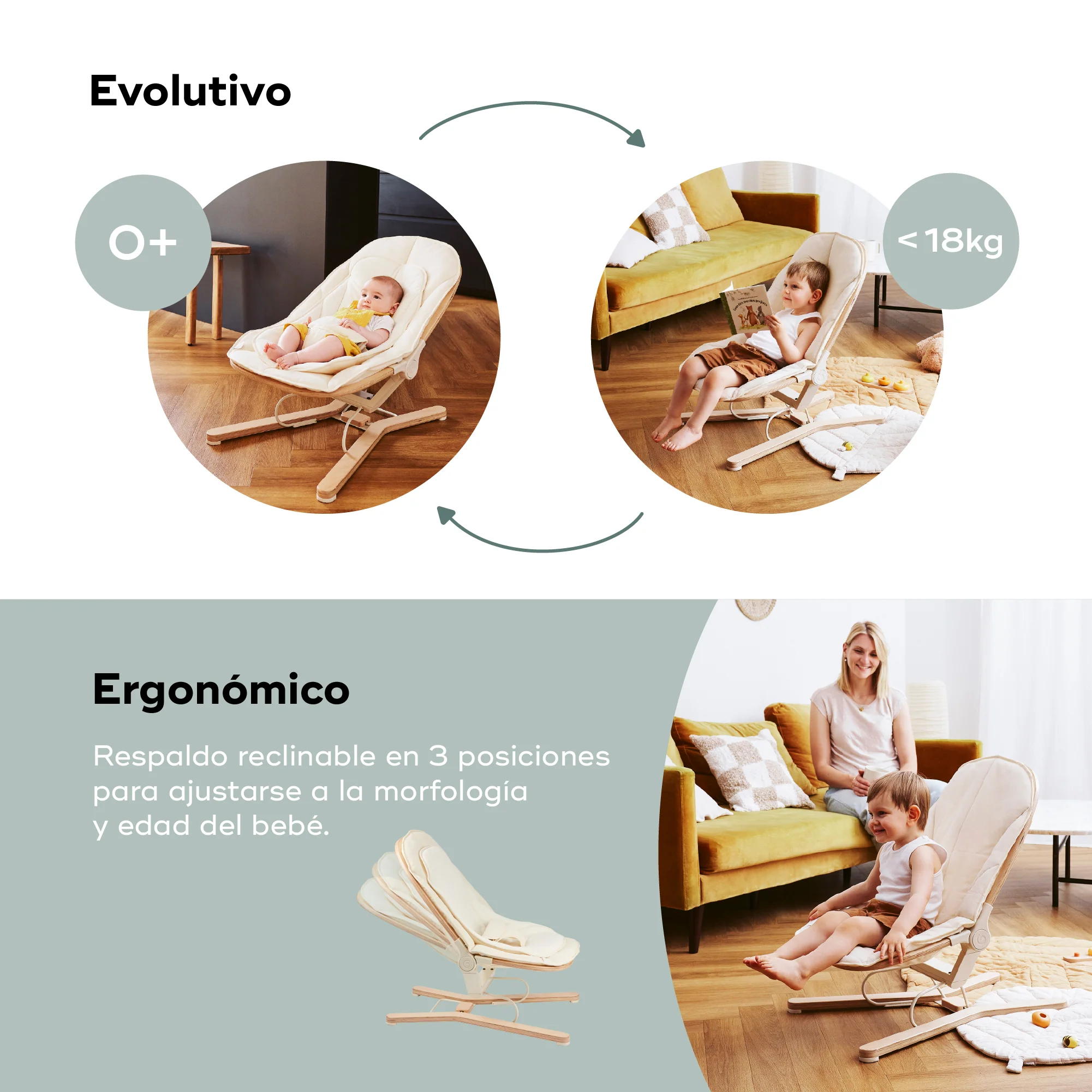 Hamaca Evolutiva de Madera Swoon Flow - Imagen 5