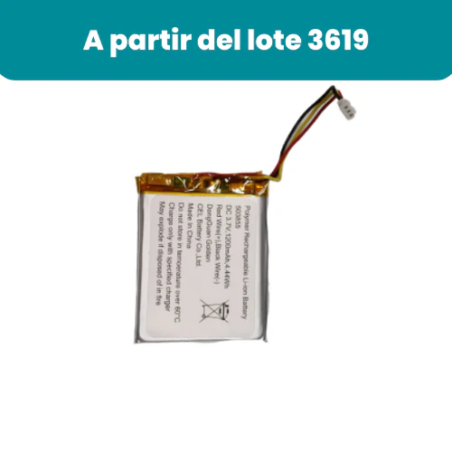 Batería para el receptor YOO-Travel (a partir del lote 3619)