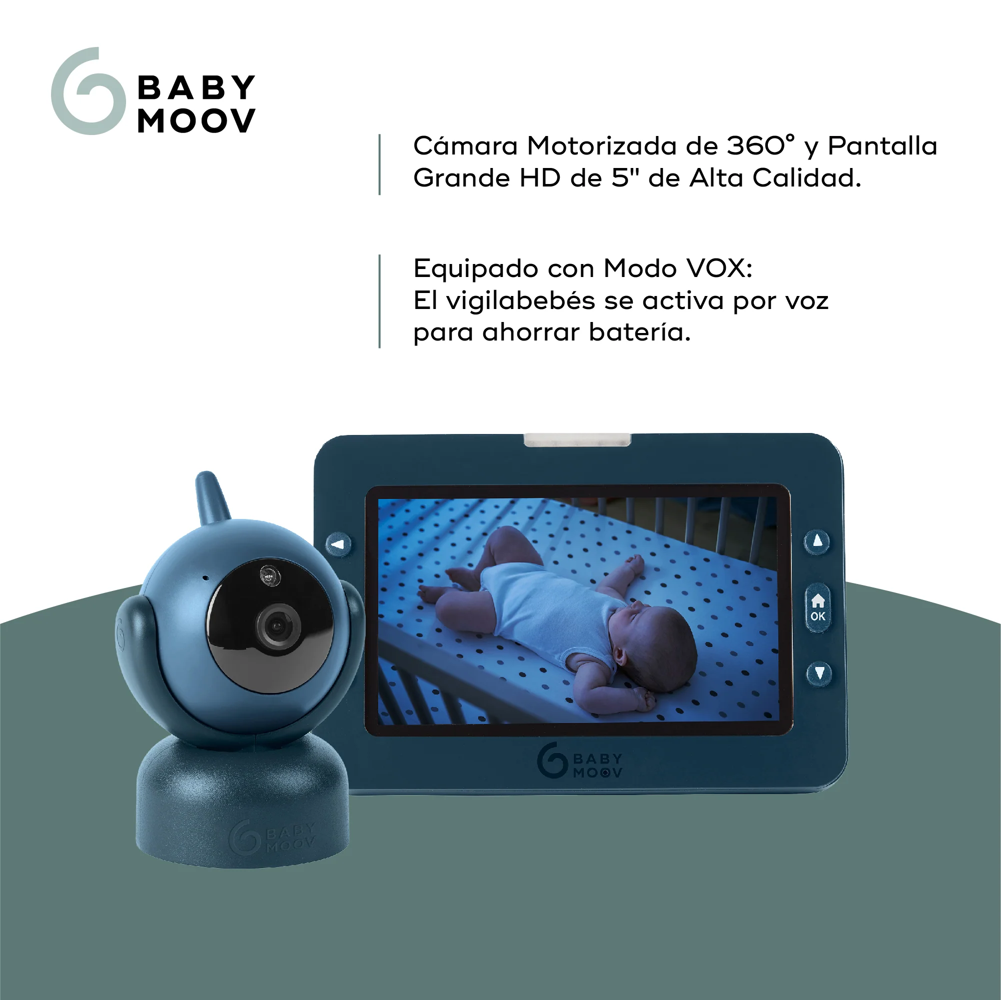 Vigilabebés de video motorizado Yoo Master+ HD - Imagen 4