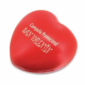 Antiestres forma corazón publicitario