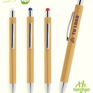 Bolígrafo corporativo de bambú