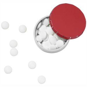 Cajita clic clac con caramelos de menta