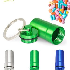 Llavero pastillero aluminio