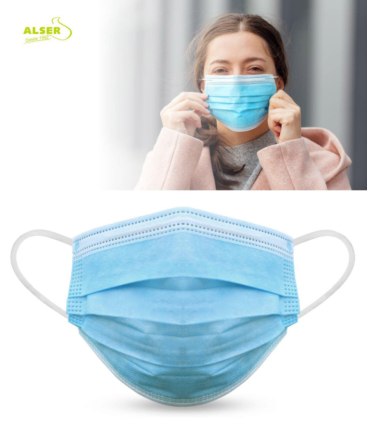 Mascarilla Quirúgica tipo II BFE ≥ 98