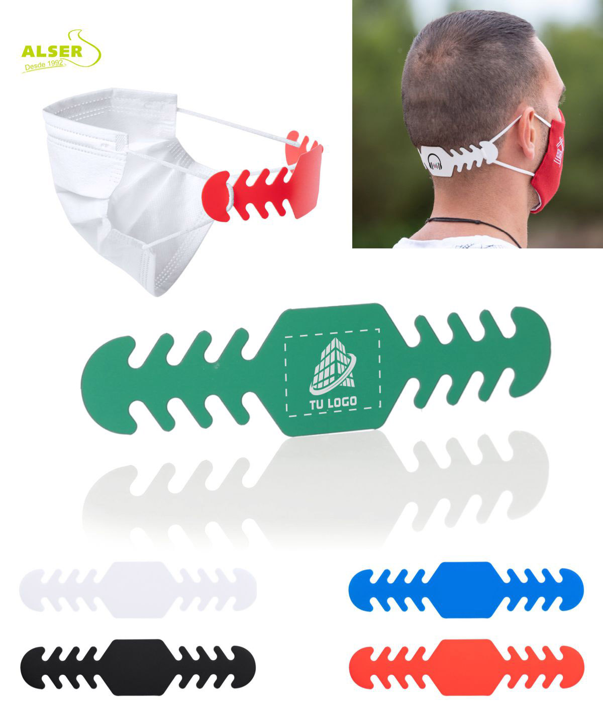 Protector salvaorejas con logo