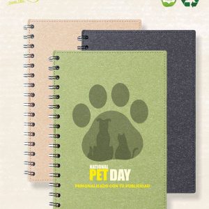 cuaderno hojas recicladas
