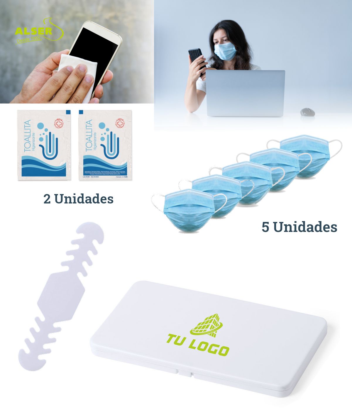 Productos higiénicos en set corporativo - Imagen 5