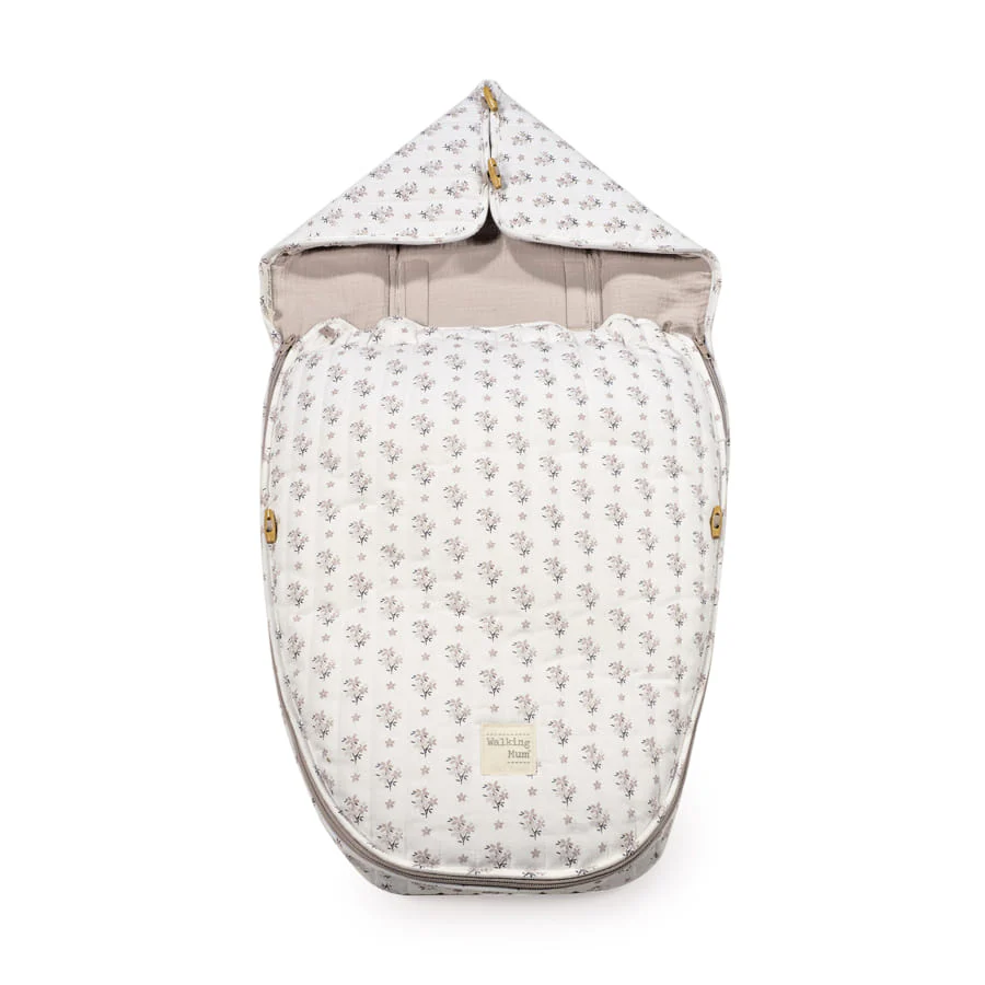Saco cuco 2 en 1 Botton Flores – Walking Mum
