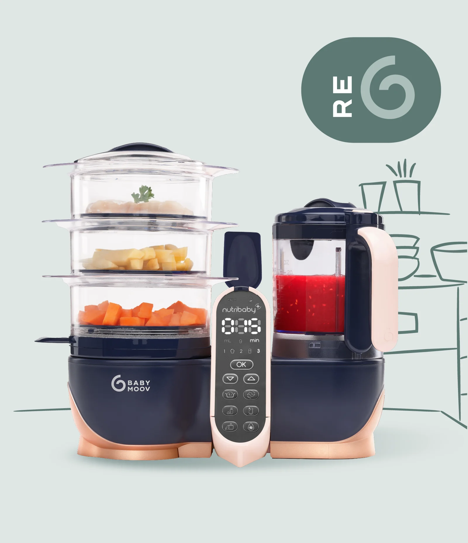 Robot de cocina Nutribaby + XL Reacondicionado - 24 meses de garantía - Imagen 2