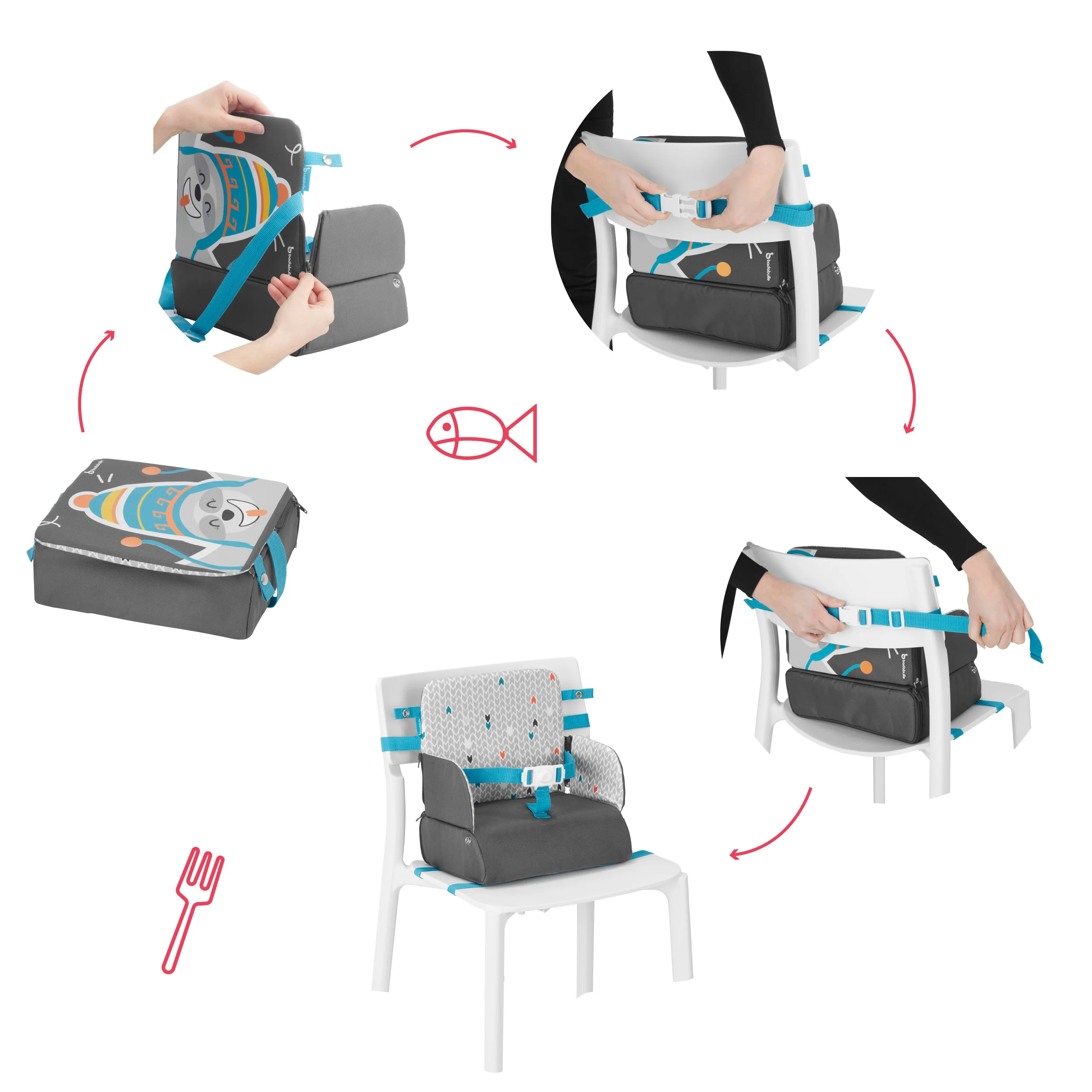 Alzador portátil de silla Yummy Travel - Imagen 6